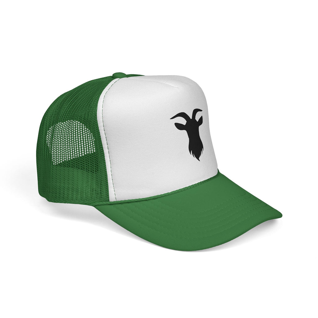 Goat Silhouette Trucker Hat – Farm Goat Hat, Homestead Goat Keeper Cap, Minimalist Farm Life Snapback