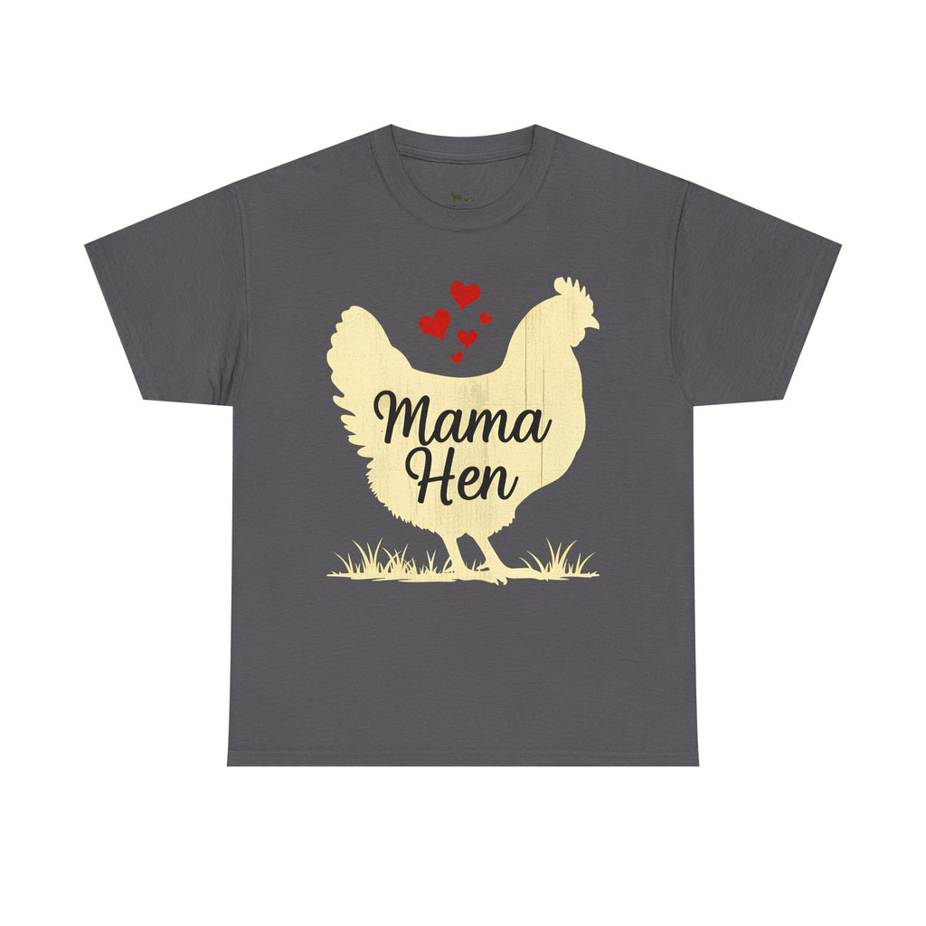 Mama Hen T-Shirt – Chicken Mom Tee, Minimalist Farmhouse Chicken Shirt, Unisex Gildan 5000