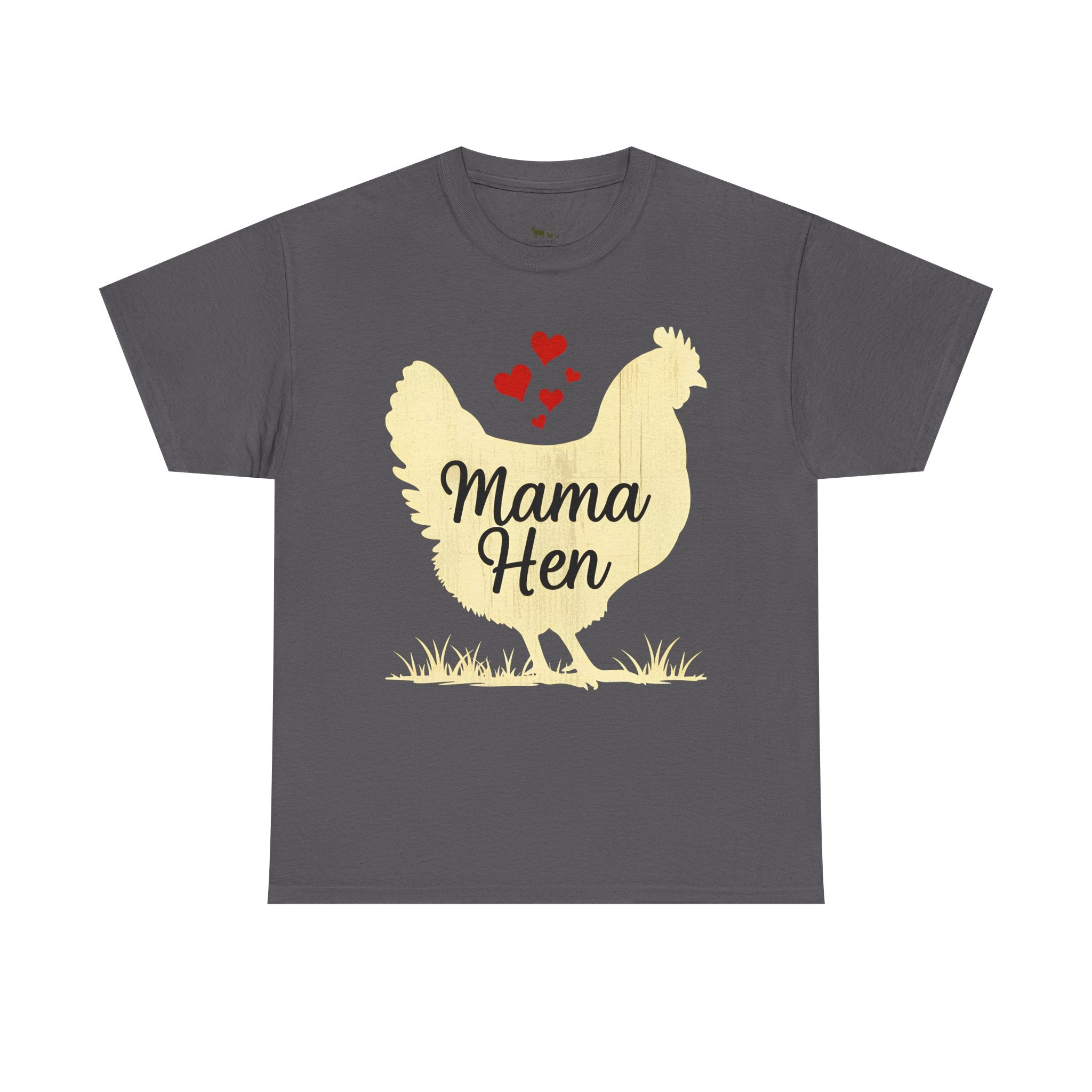 Mama Hen T-Shirt – Chicken Mom Tee, Minimalist Farmhouse Chicken Shirt, Unisex Gildan 5000