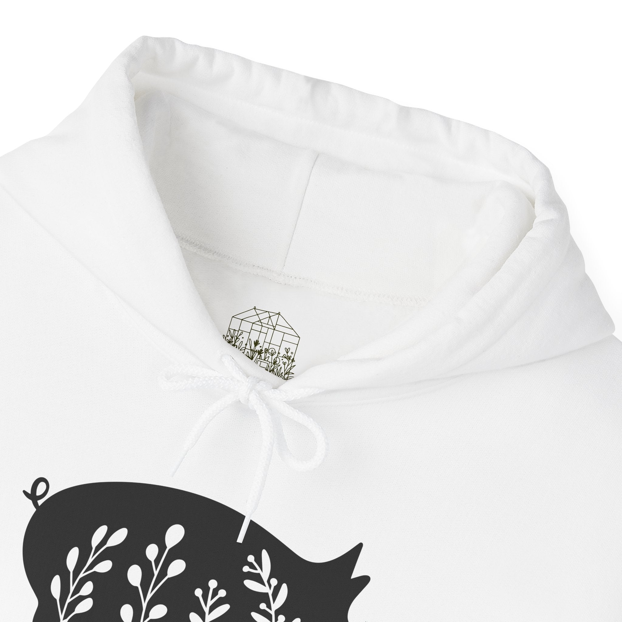 Floral Pig Silhouette Hoodie – Farm Life Sweatshirt, Pig Lover Pullover, Homestead Hoodie, Mini Pig Apparel, Farm Animal Hoodie, Country Living Unisex Hoodie