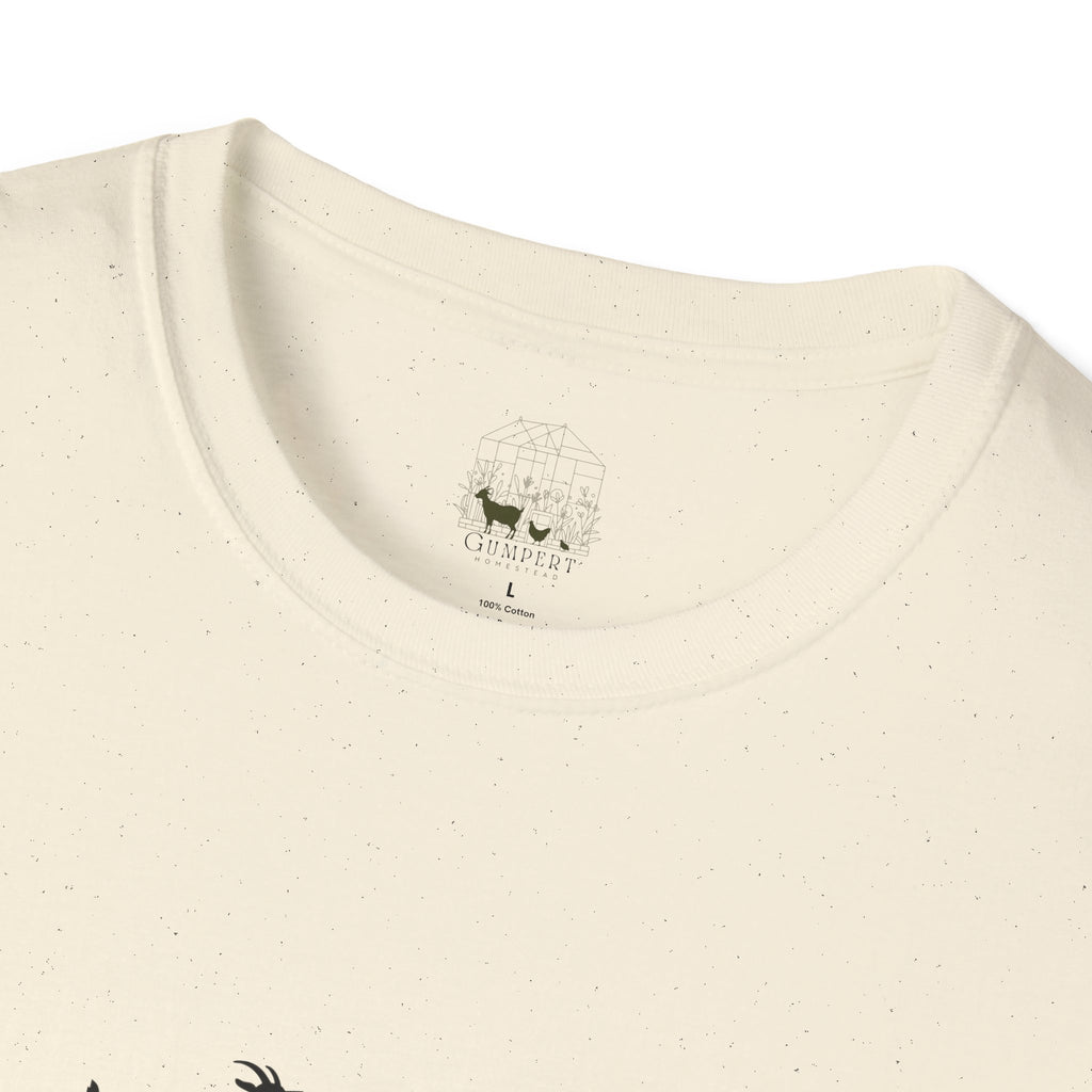 Goat Heartbeat Unisex T-Shirt | Minimalist Goat Lover ECG Farm Life Tee