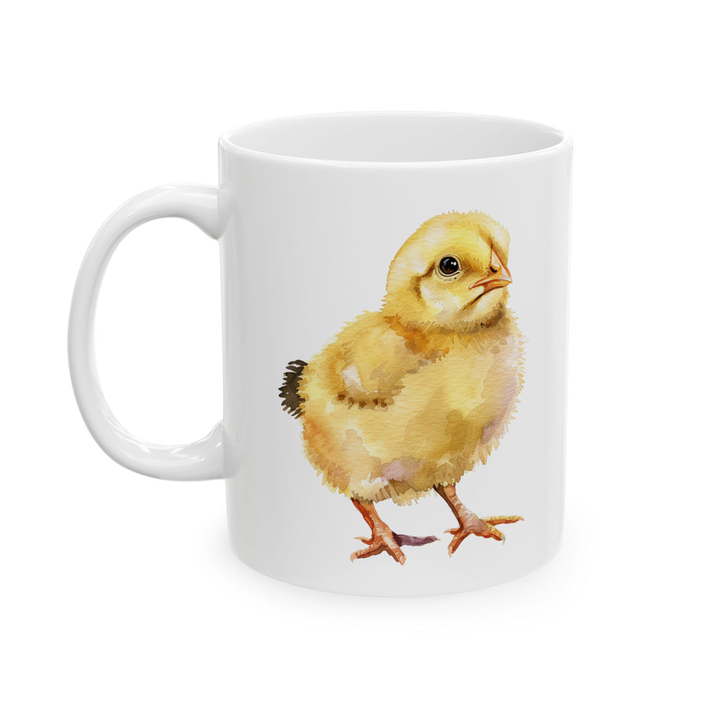 Baby Chick Ceramic Mug – Cute Chicken Coffee Cup, Farm Homestead Mug, Chick Lover Gift (11oz, 15oz)