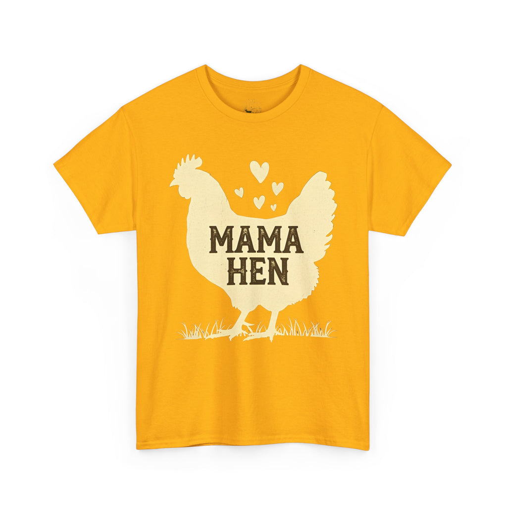 Mama Hen T-Shirt – Chicken Mom Tee, Minimalist Farmhouse Chicken Shirt, Unisex Gildan 5000