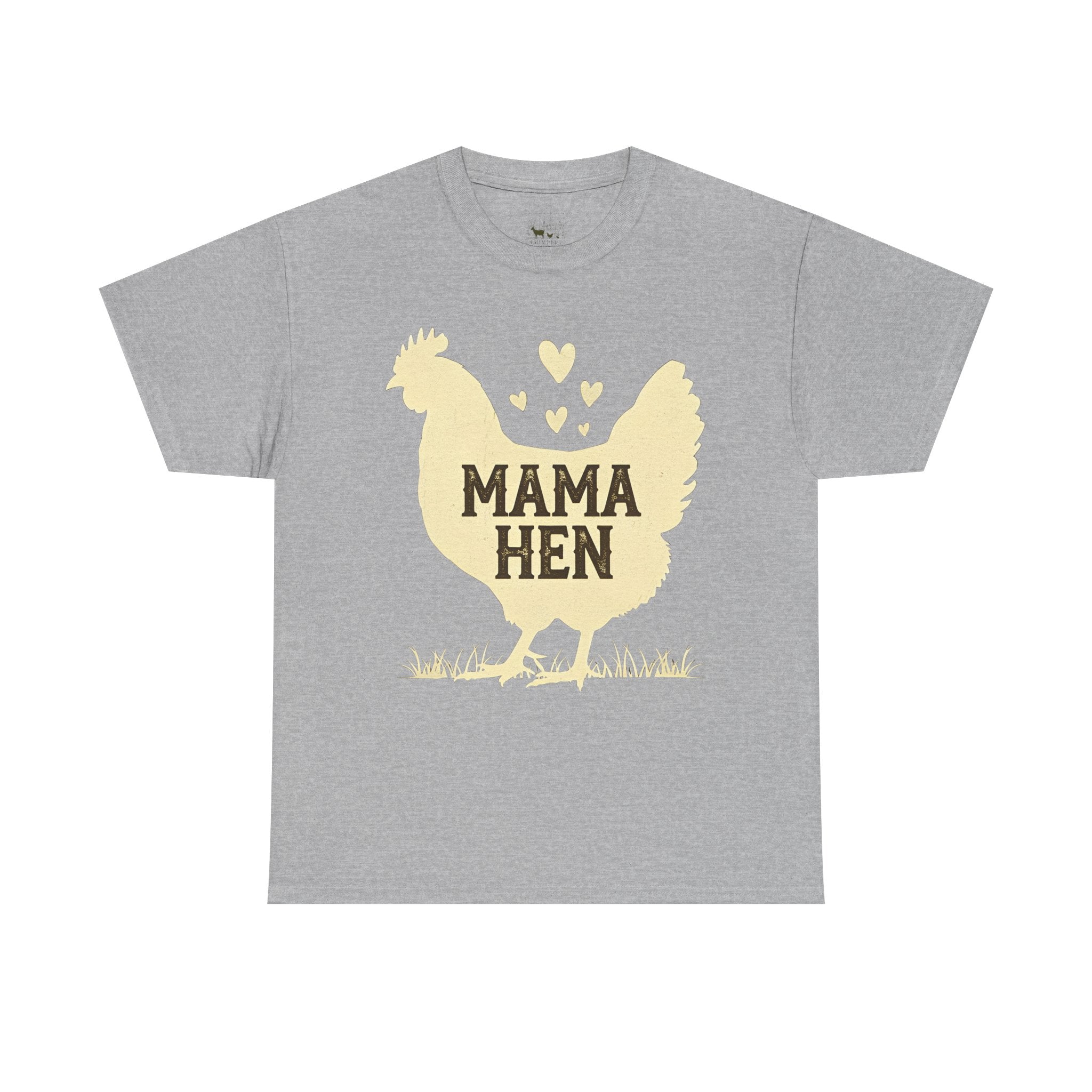 Mama Hen T-Shirt – Chicken Mom Tee, Minimalist Farmhouse Chicken Shirt, Unisex Gildan 5000