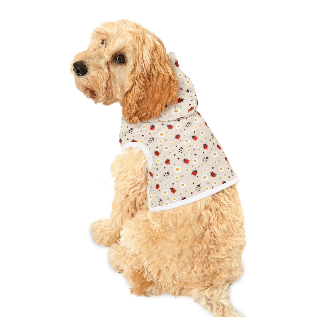 Ladybug Pet Hoodie, Cute Pet Apparel, Animal Lover Gift, Dog Sweater, Cat Jumper, Pet Clothing