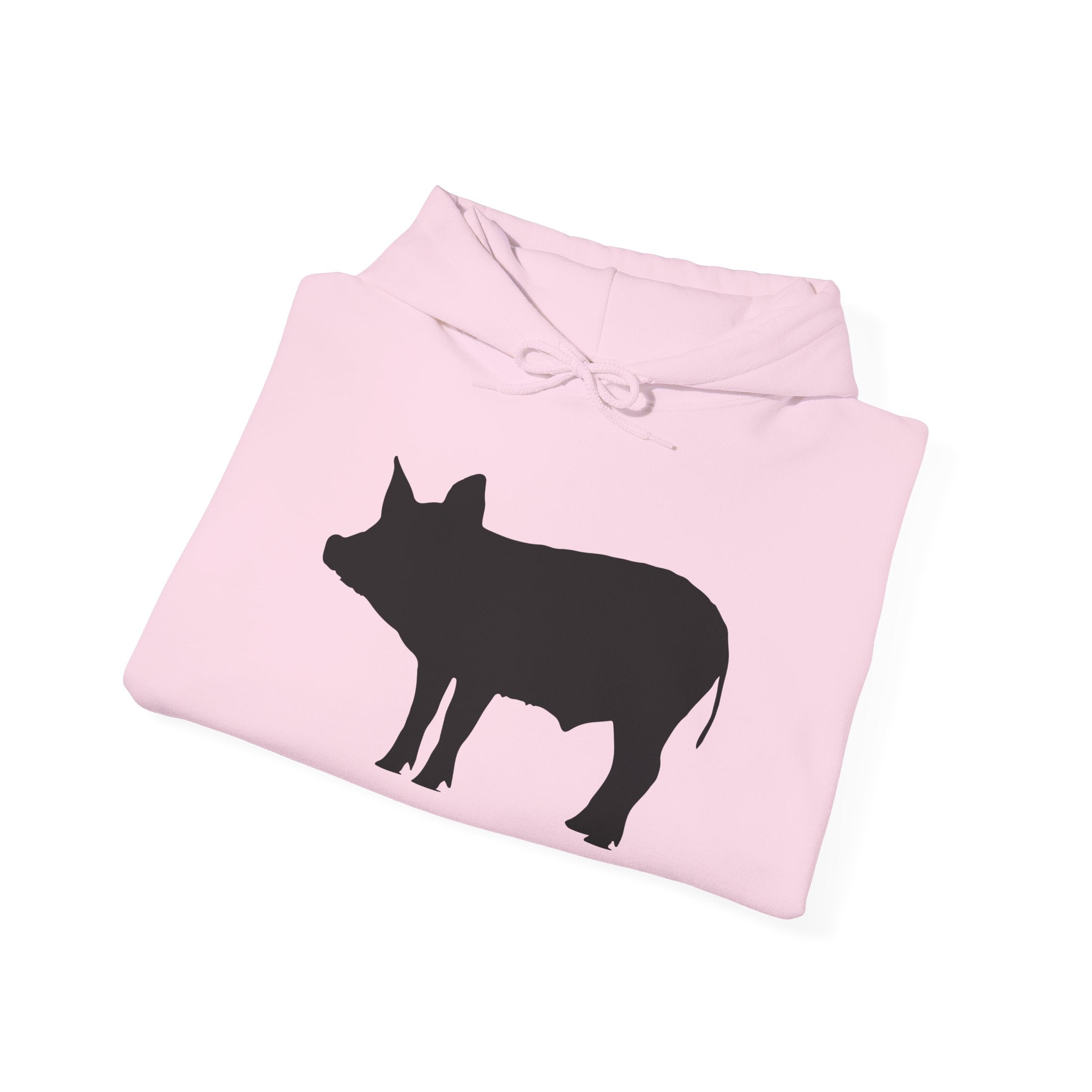 Pig Silhouette Hoodie – Farm Life Sweatshirt, Pig Lover Pullover, Homestead Hoodie, Mini Pig Apparel, Farm Animal Hoodie, Country Living Unisex Hoodie