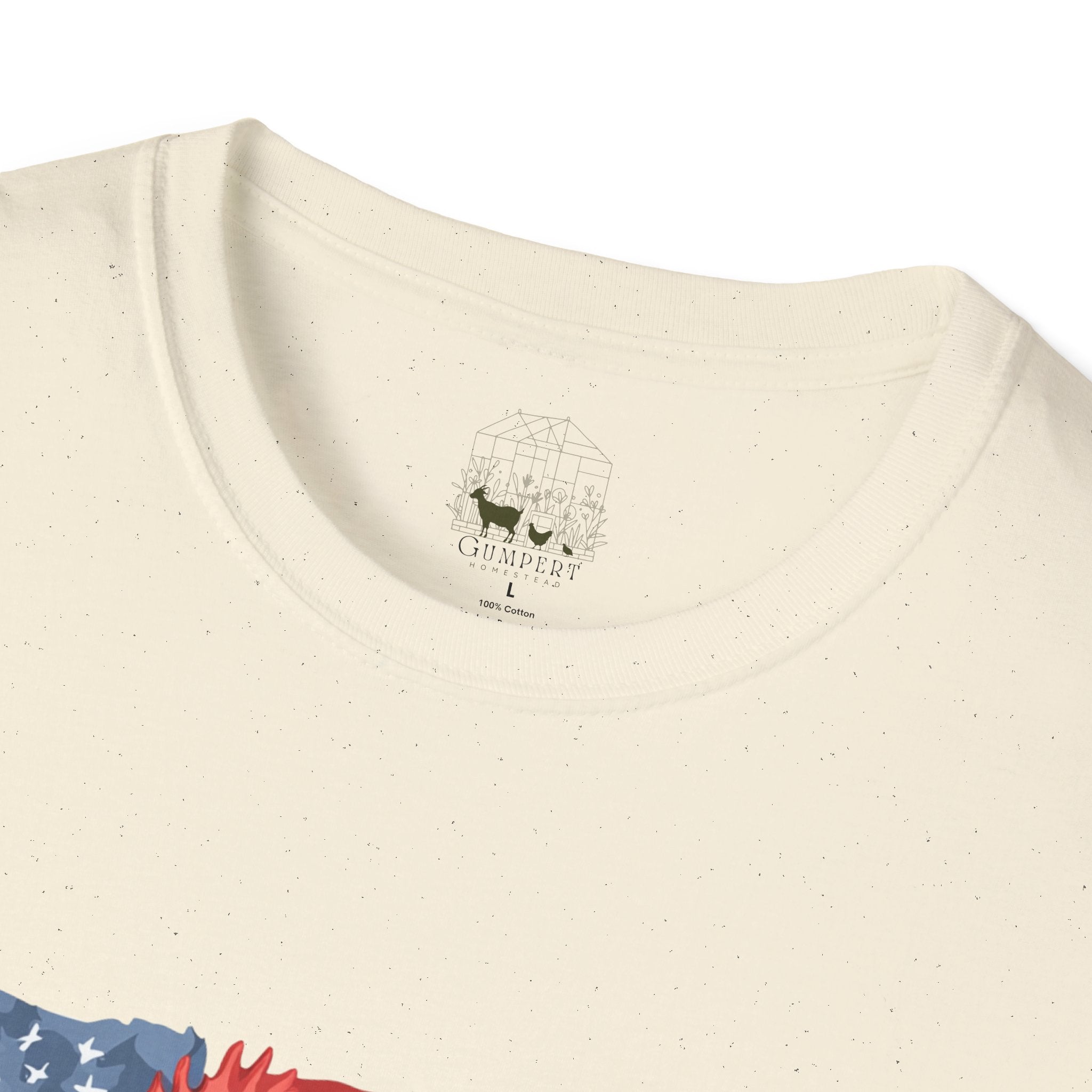 Patriotic Chicken T-Shirt – American Flag Hen Shirt, Farm Life Tee, 4th of July Chicken Shirt, Backyard Chicken Keeper Gift, Homestead Farm Apparel