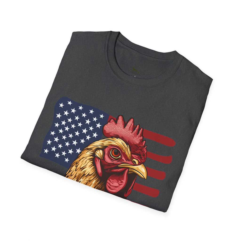 4th Of July Chicken T-Shirt – American Flag Hen Shirt, Farm Life Tee, 4th of July Chicken Shirt, Backyard Chicken Keeper Gift, Homestead Farm Apparel
