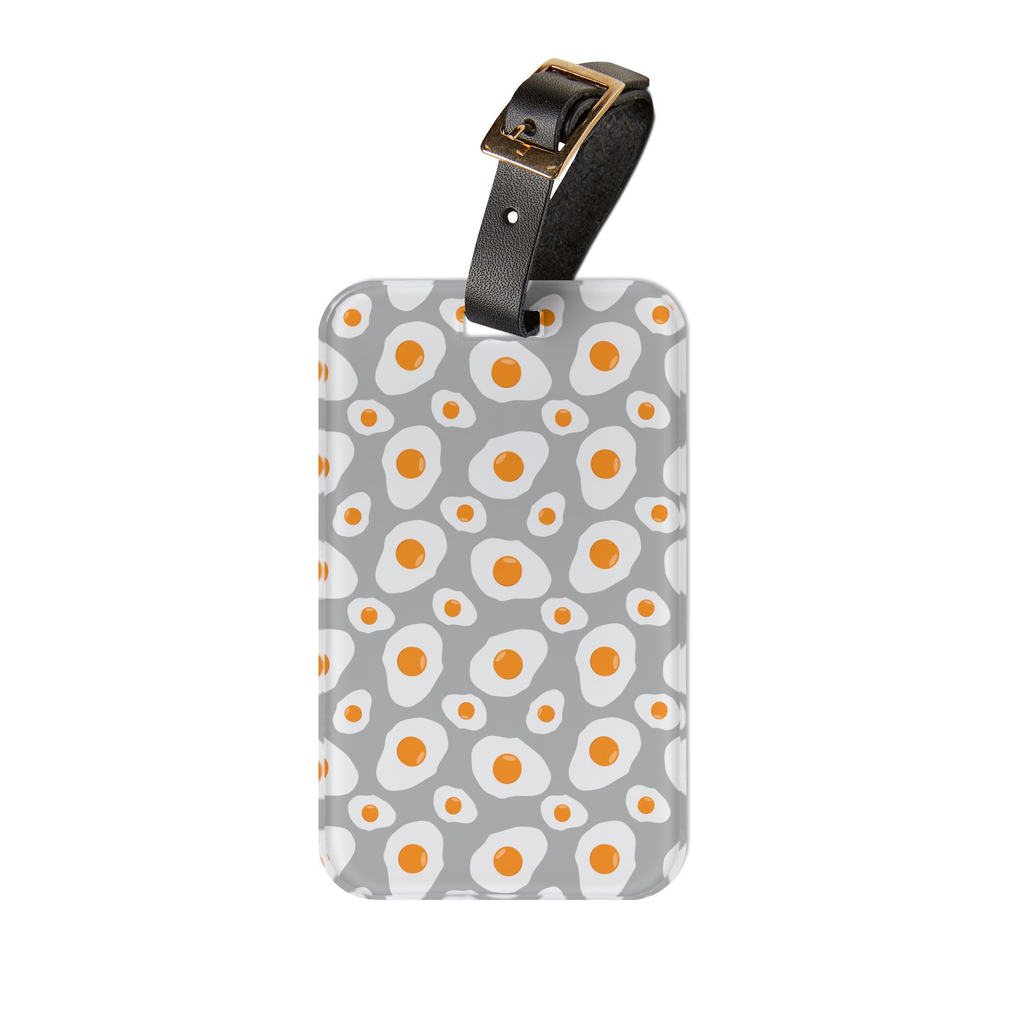 Funny Fried Egg Luggage Tag | Farmhouse Travel Accessory | Cute Breakfast Suitcase Tag | Foodie Travel Bag Identifier | Gumpert Homestead