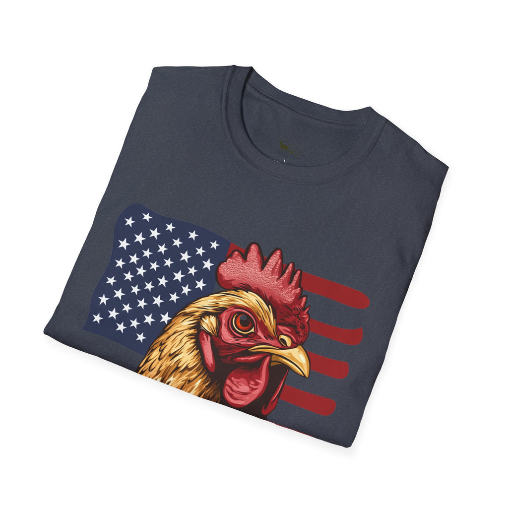 4th Of July Chicken T-Shirt – American Flag Hen Shirt, Farm Life Tee, 4th of July Chicken Shirt, Backyard Chicken Keeper Gift, Homestead Farm Apparel