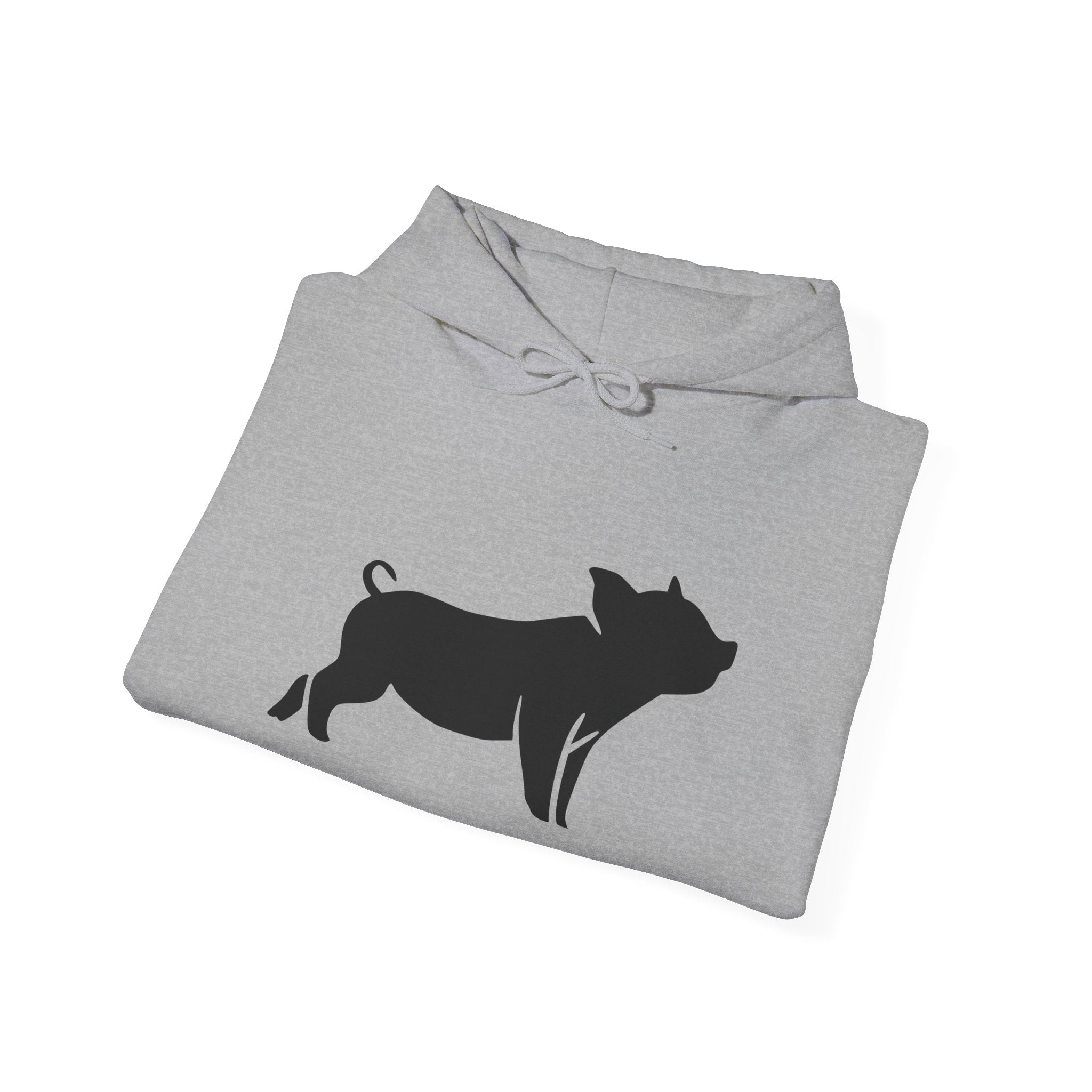 Pig Silhouette Hoodie – Farm Life Sweatshirt, Pig Lover Pullover, Homestead Hoodie, Mini Pig Apparel, Farm Animal Hoodie, Country Living Unisex Hoodie
