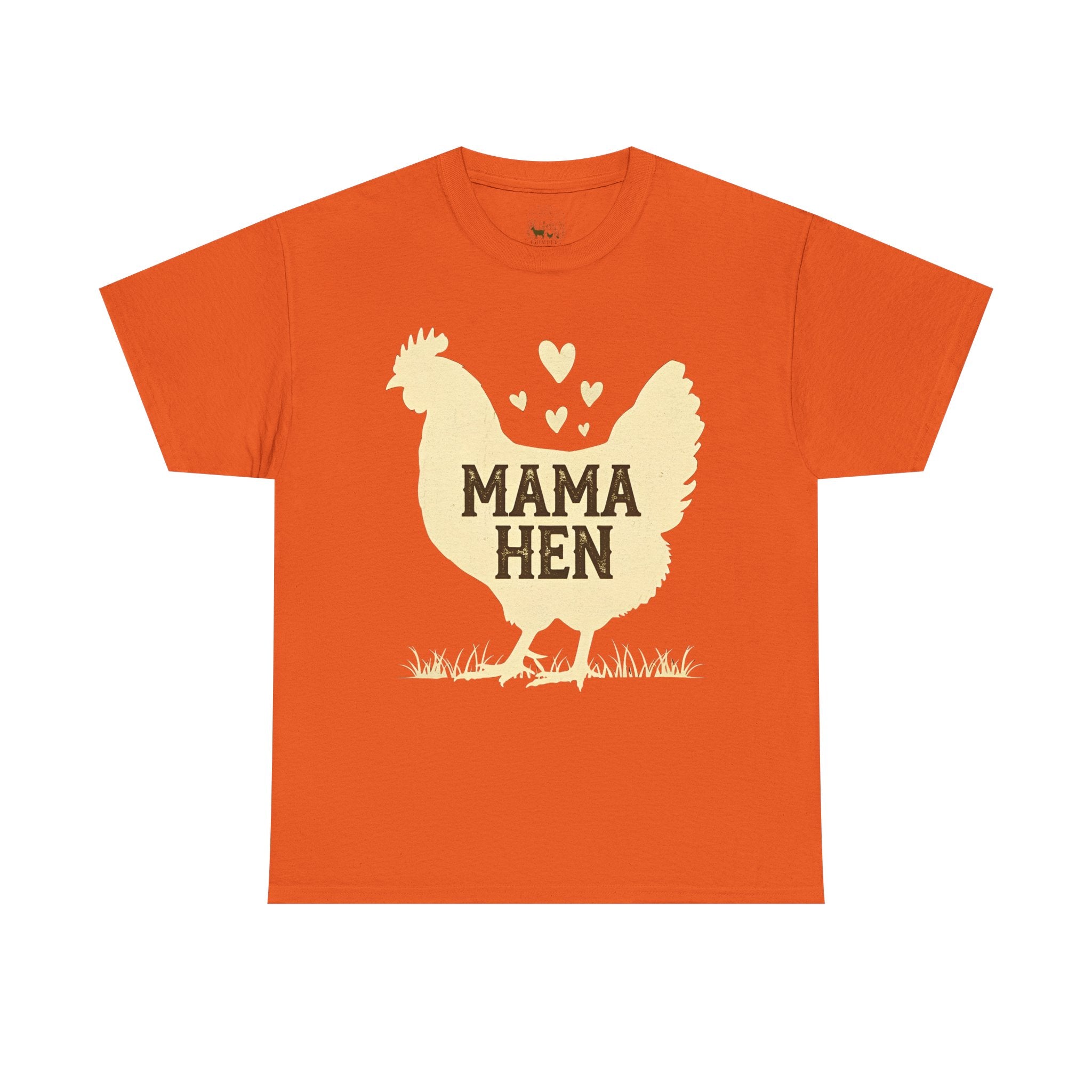 Mama Hen T-Shirt – Chicken Mom Tee, Minimalist Farmhouse Chicken Shirt, Unisex Gildan 5000