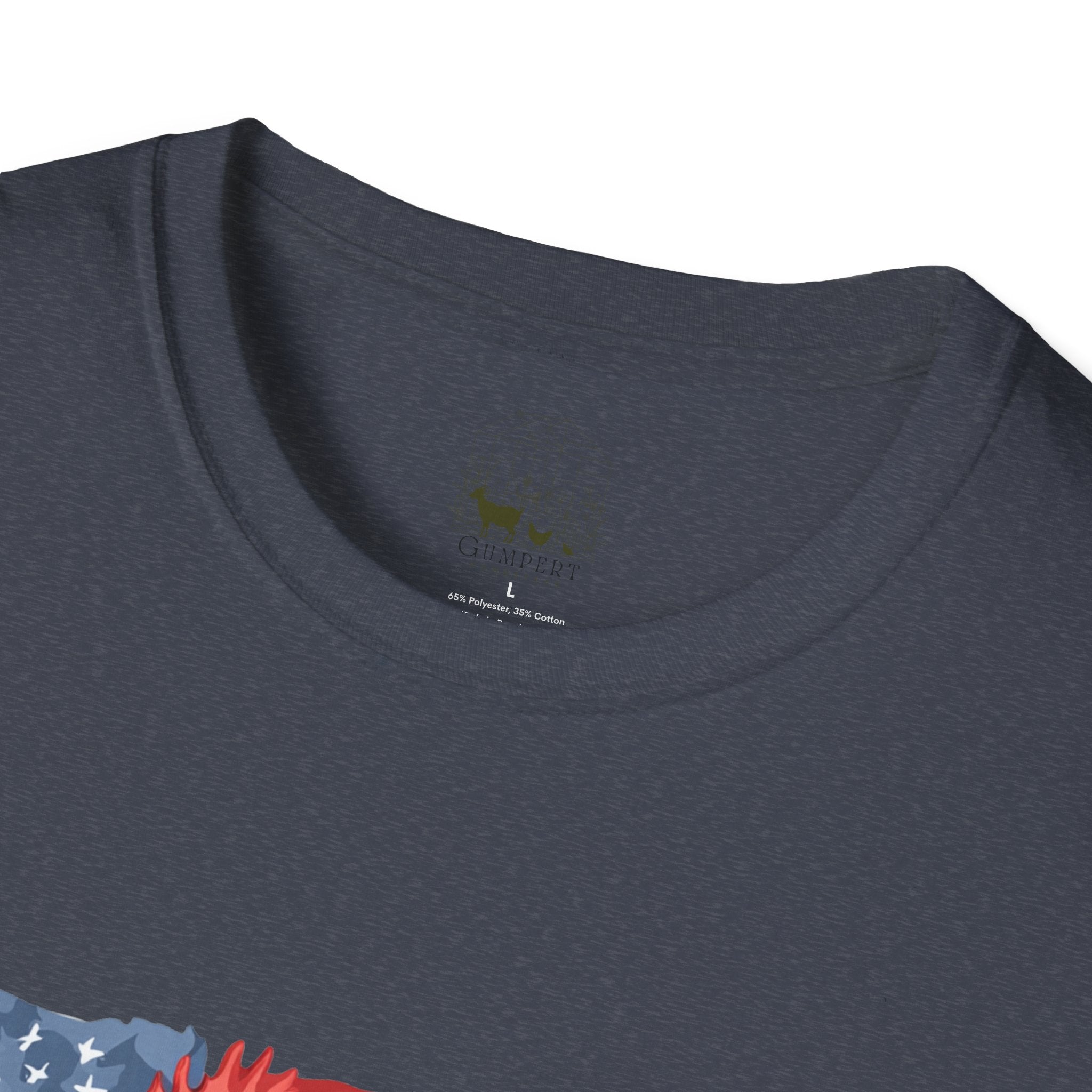 Patriotic Chicken T-Shirt – American Flag Hen Shirt, Farm Life Tee, 4th of July Chicken Shirt, Backyard Chicken Keeper Gift, Homestead Farm Apparel