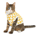 Yellow Coquette Bows Cute Pet Hoodie - Adorable Puppy Sweater, Small Dog Outfit, Furry Friend Gift, Pet Apparel, Animal Lover Present