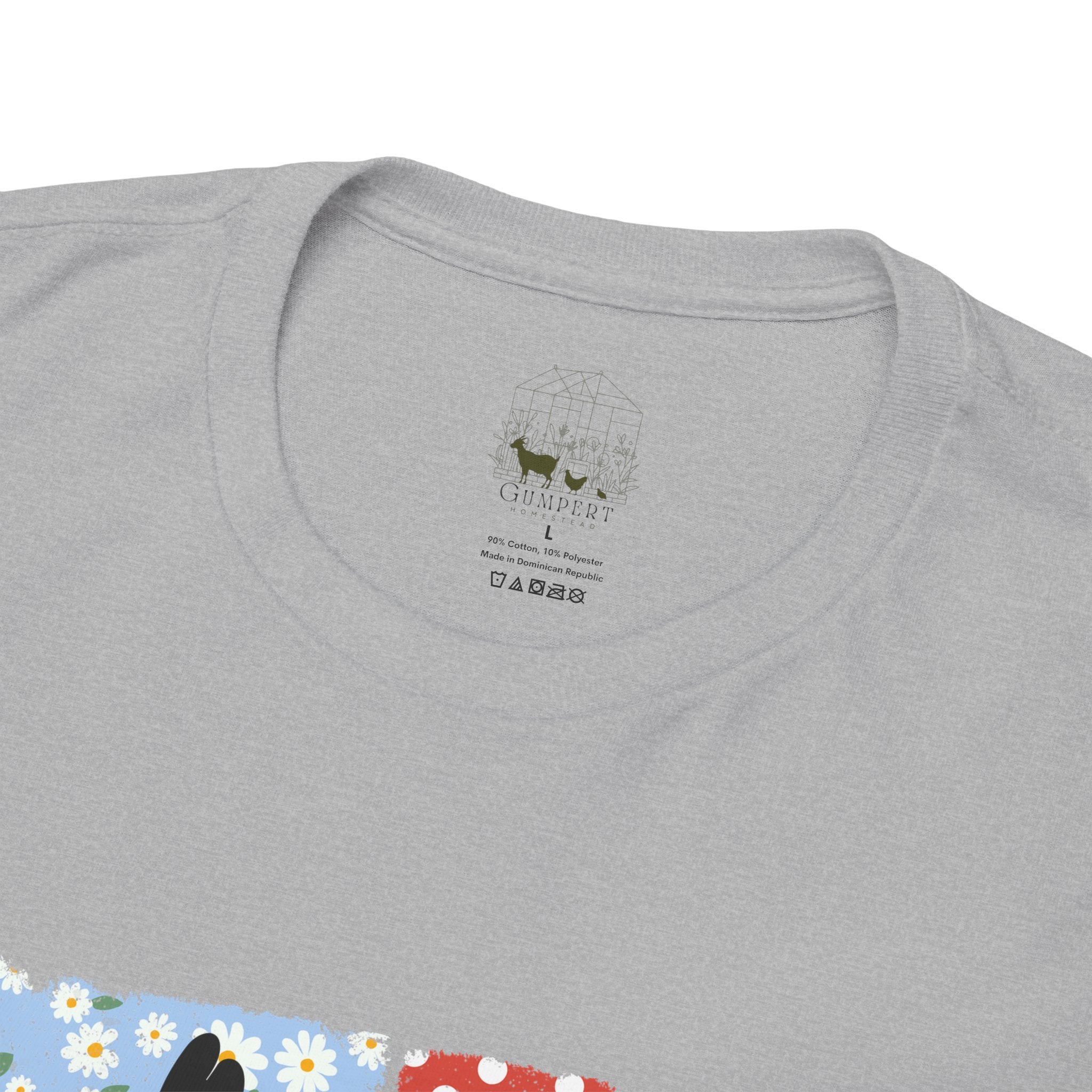 Patchwork Chicken Farm T-Shirt | Farmhouse Hen Graphic Tee | Patriotic Chicken Shirt | Country Homestead Apparel | Backyard Chicken Lover Gift