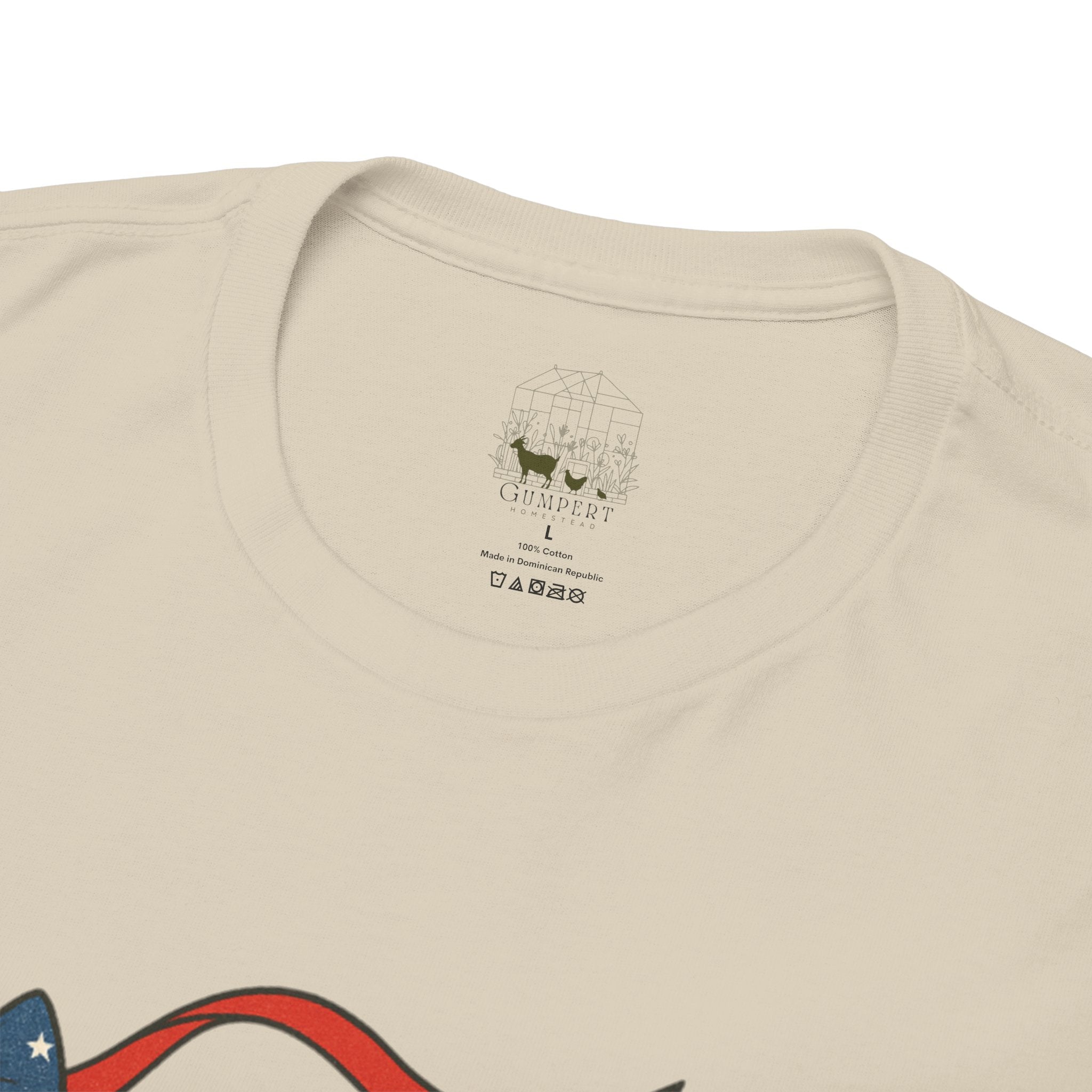 4th of July Goose T-Shirt | Patriotic Farm Goose Graphic Tee | Americana Country Shirt | Red White Blue Farm Animal Shirt | Homestead Summer Apparel