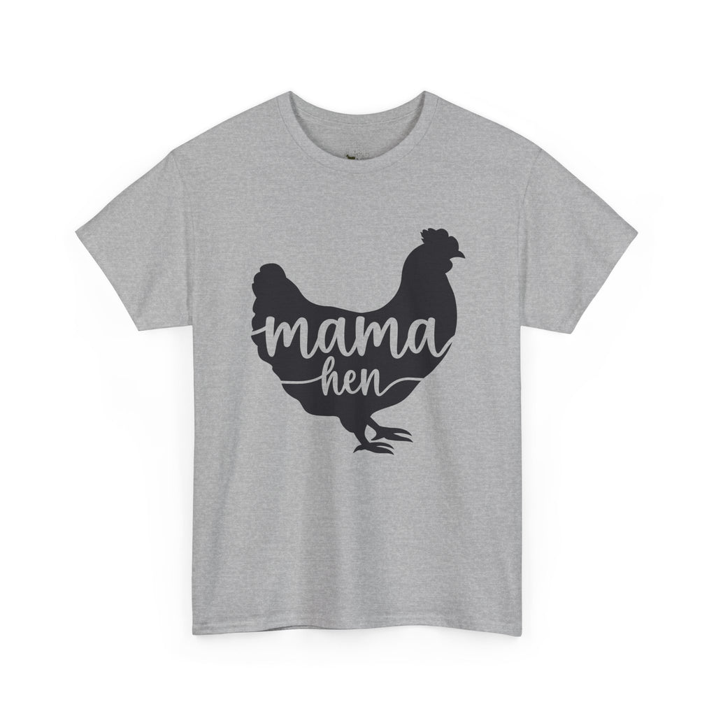 Mama Hen T-Shirt – Chicken Mom Tee, Minimalist Farmhouse Chicken Shirt, Unisex Gildan 5000
