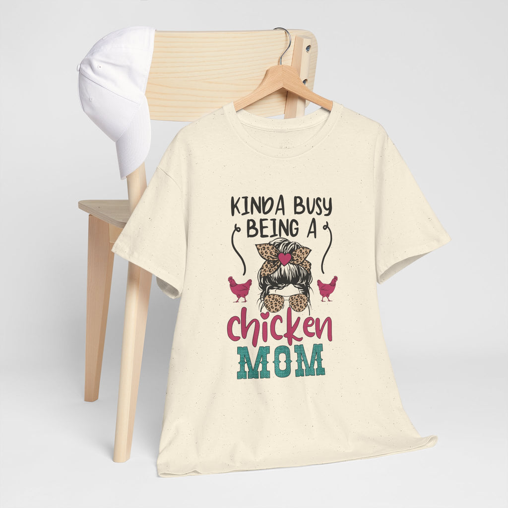 Kinda Busy Being a Chicken Mom T-Shirt – Funny Chicken Mom Shirt, Backyard Chicken Keeper Tee, Farm Life Graphic Shirt, Homestead Apparel Gift