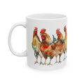 Chicken Flock Ceramic Mug – Backyard Chicken Coffee Cup, Farm Homestead Mug, Chicken Lover Gift (11oz, 15oz)