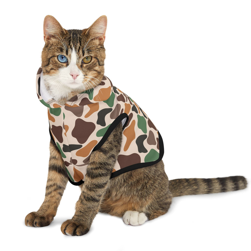 Duck Camo Pet Hoodie | Farm Dog Hoodie | Hunting Camo Puppy Sweater | Rustic Country Pet Apparel | Farm Life Dog Outfit | Outdoor Farm Animal Hoodie | Homestead Pet Clothing