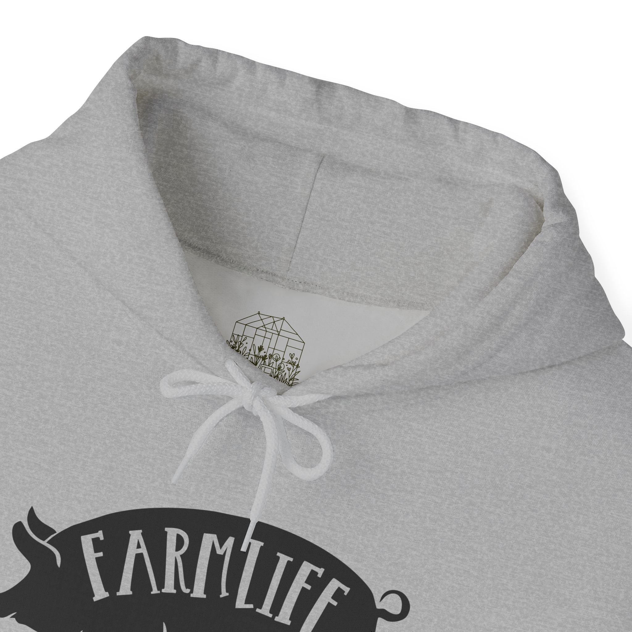 Farmhouse Pig Silhouette Hoodie – Farm Life Sweatshirt, Pig Lover Pullover, Homestead Hoodie, Mini Pig Apparel, Farm Animal Hoodie, Country Living Unisex Hoodie