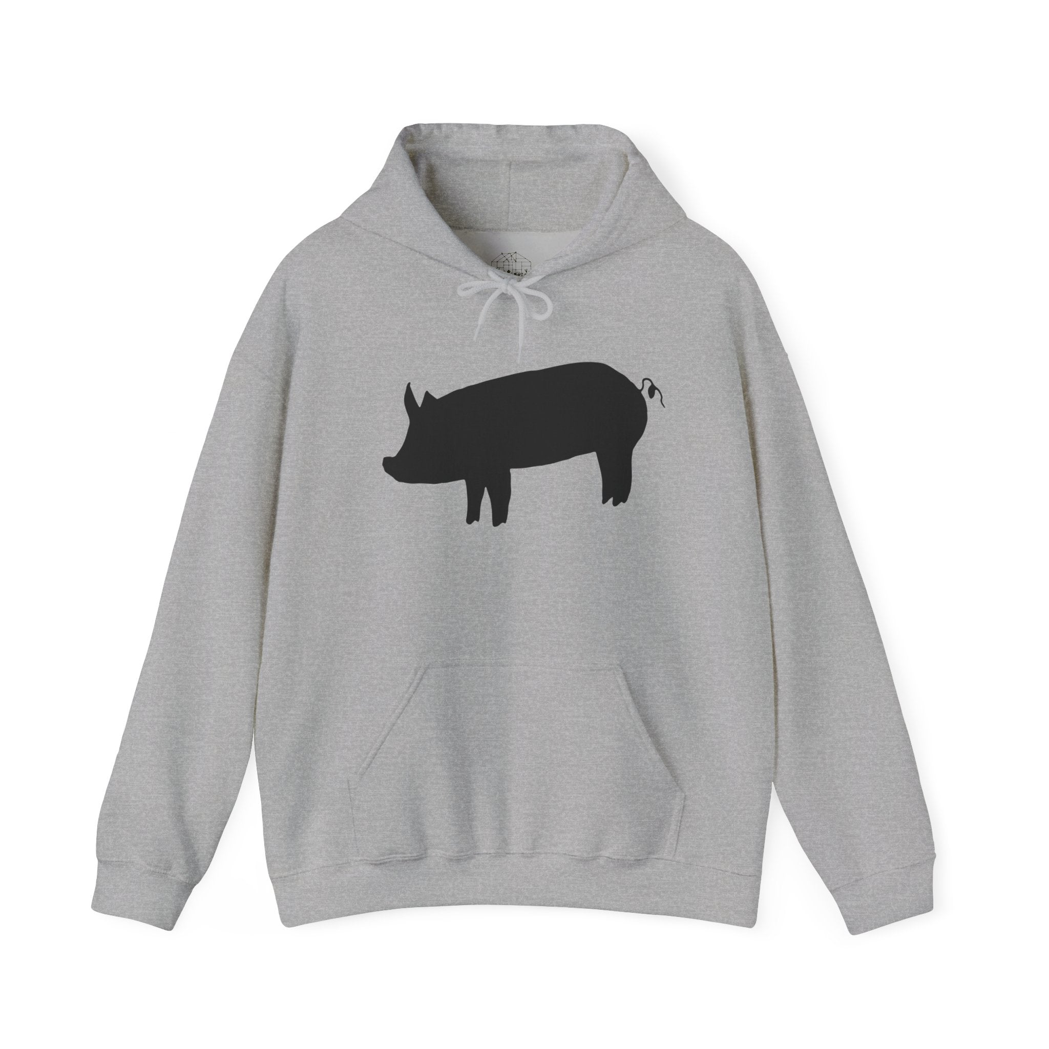 Pig Silhouette Hoodie – Farm Life Sweatshirt, Pig Lover Pullover, Homestead Hoodie, Mini Pig Apparel, Farm Animal Hoodie, Country Living Unisex Hoodie