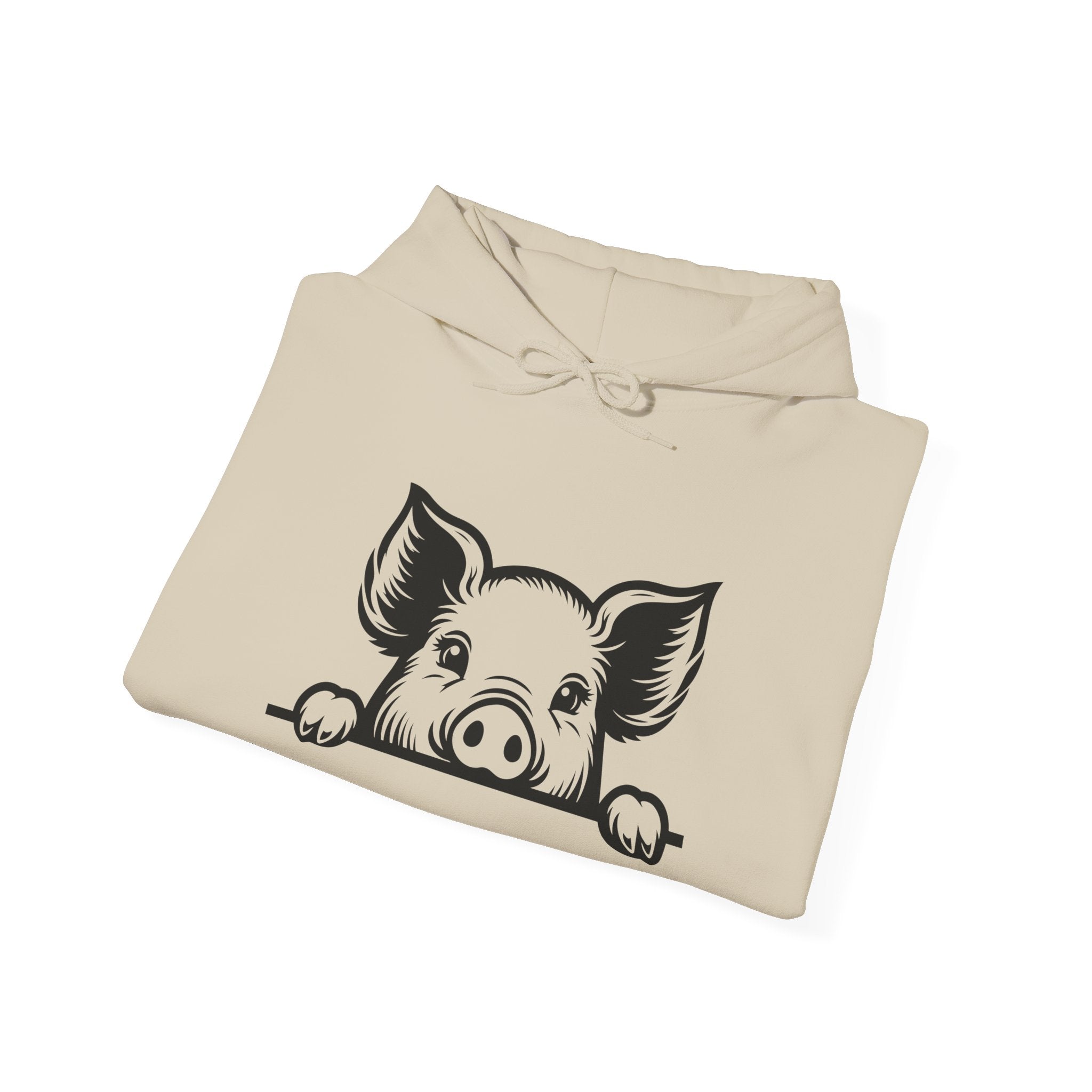 Peeking Pig Hoodie – Cute Pig Pullover Sweatshirt, Pig Lover Hoodie, Farm Life Hoodie, Mini Pig Apparel, Homestead Hoodie, Farm Animal Hoodie, Country Living Unisex Hoodie
