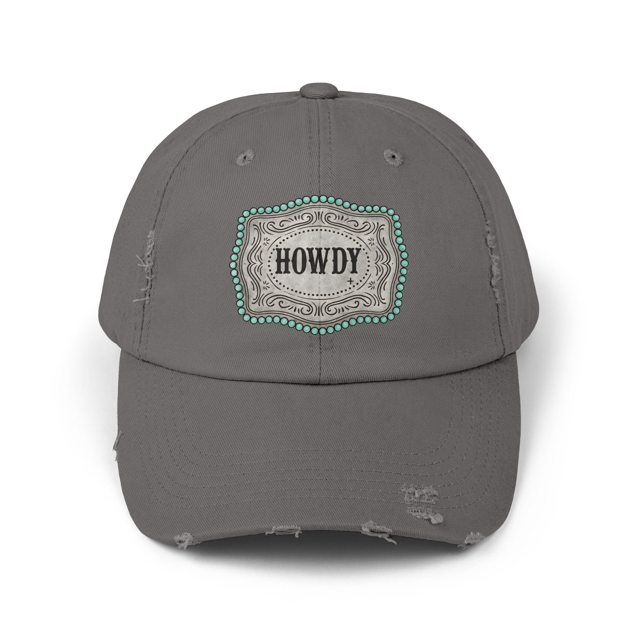 Howdy Distressed Baseball Cap – Western Farmhouse Hat, Vintage Southern Cowgirl Cap, Rustic Country Casual Hat