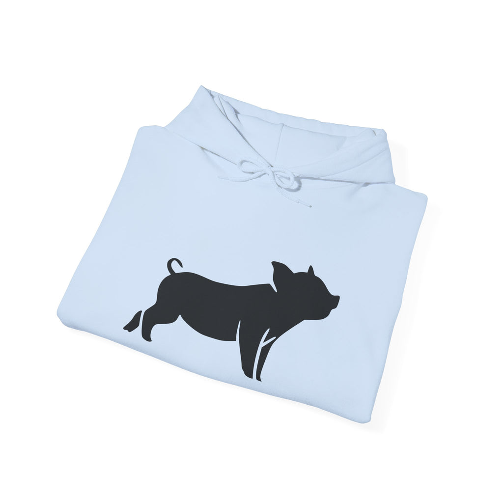 Pig Silhouette Hoodie – Farm Life Sweatshirt, Pig Lover Pullover, Homestead Hoodie, Mini Pig Apparel, Farm Animal Hoodie, Country Living Unisex Hoodie