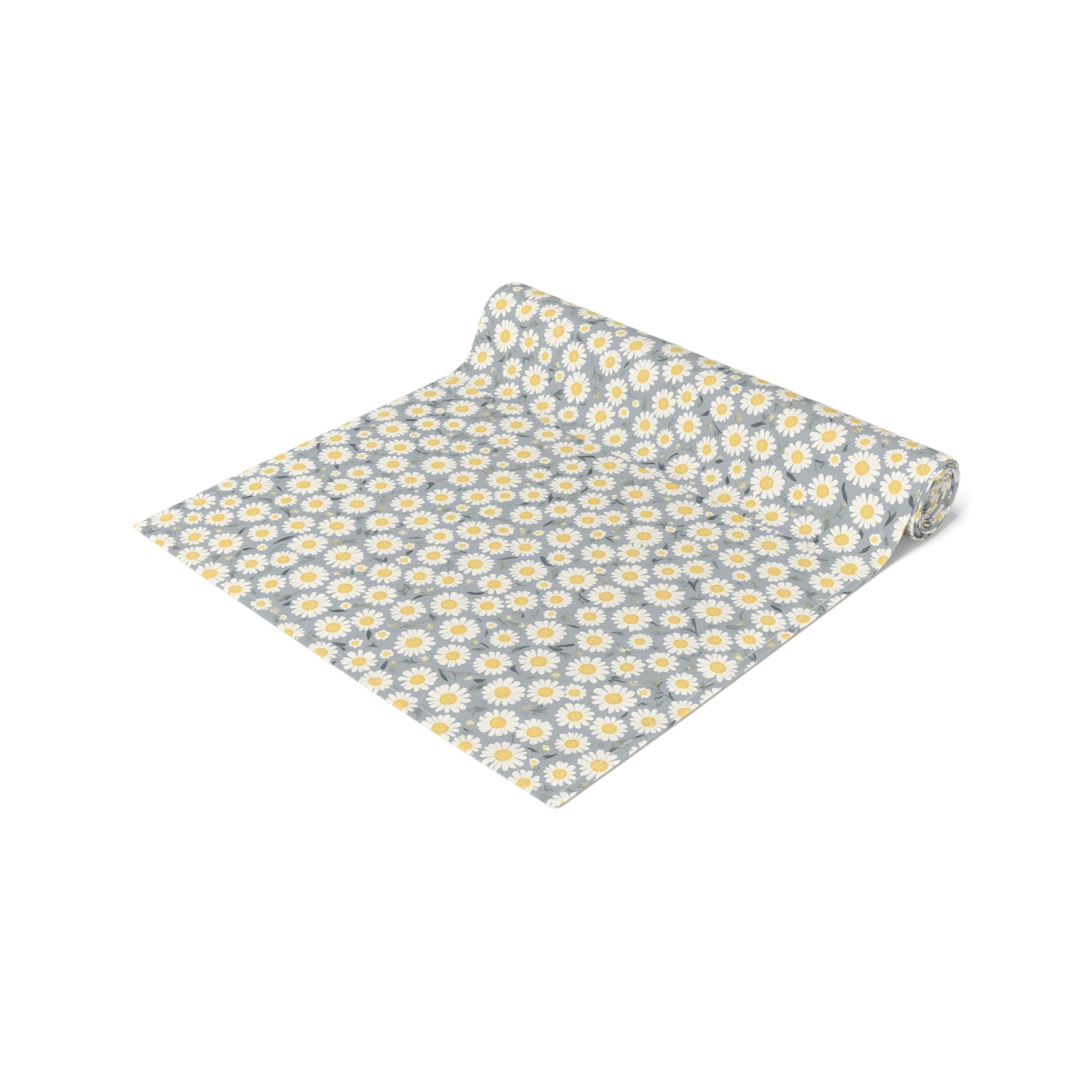 Daisy Table Runner | Cottagecore Farmhouse Kitchen Decor | Floral Dining Table Runner | Rustic Country Table Linen