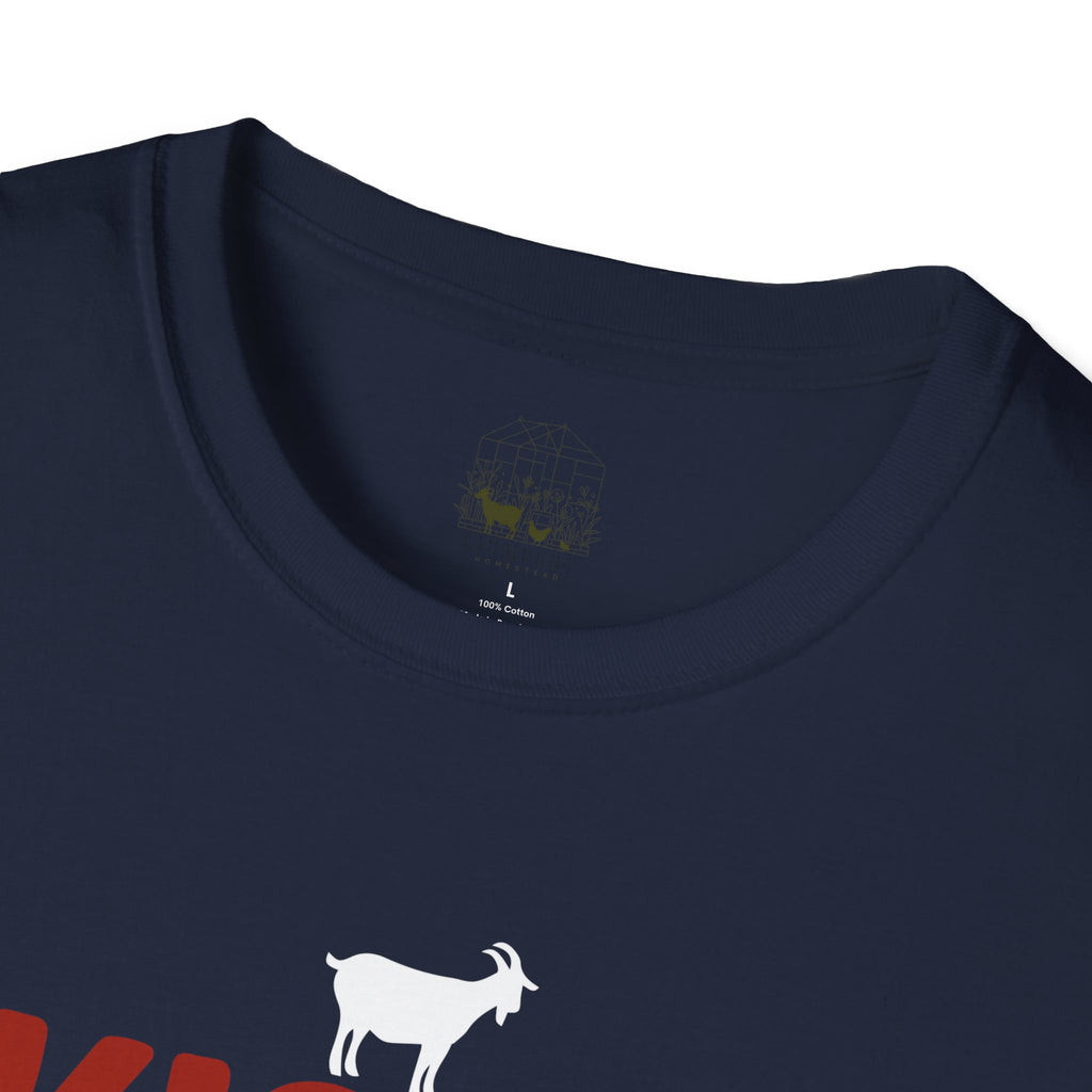 I Kissed a Goat and I Liked It Funny Unisex T-Shirt | Goat Lover Farm Humor Tee