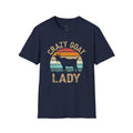 Crazy Goat Lady Vintage Unisex T-Shirt | Funny Goat Lover Farm Life Tee