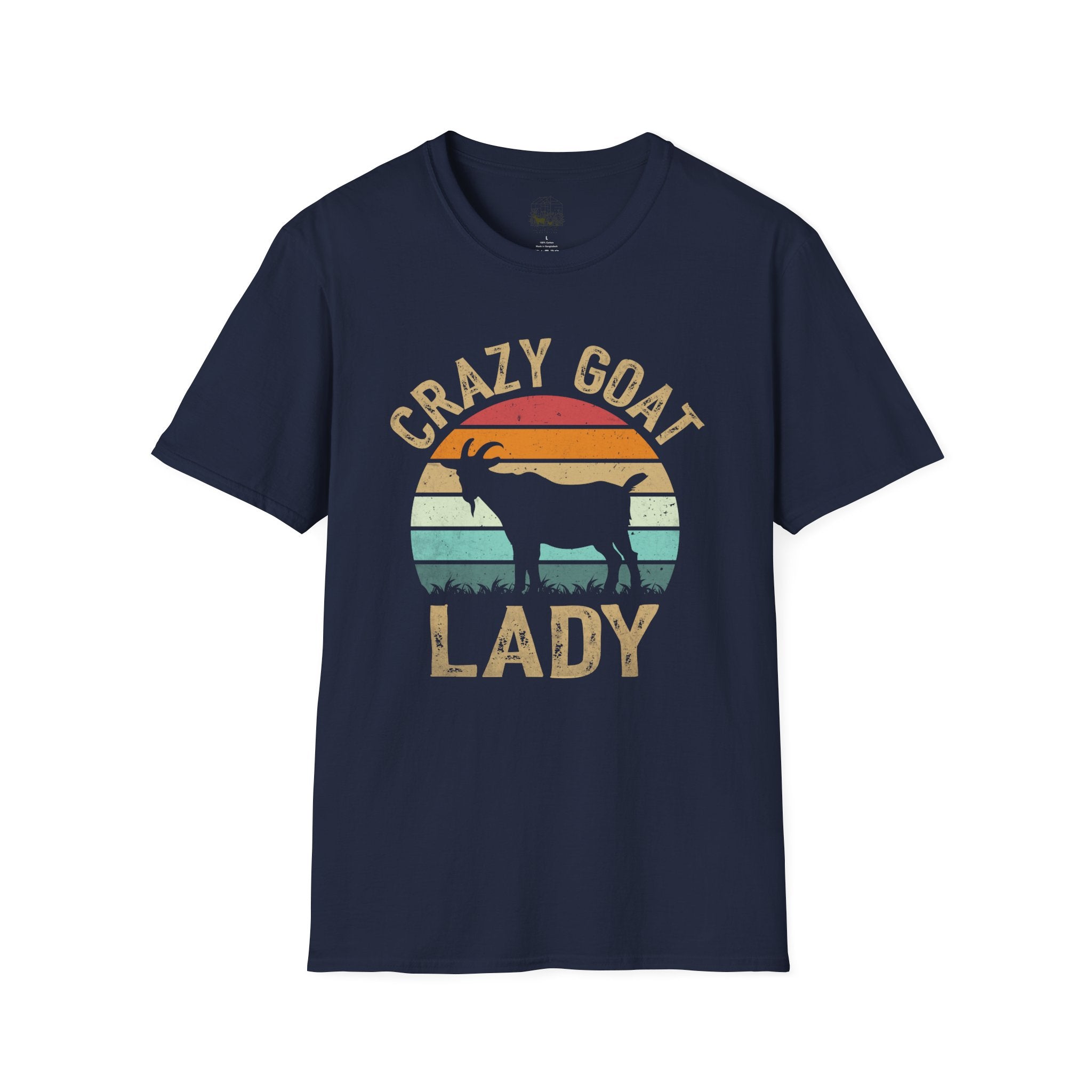 Crazy Goat Lady Vintage Unisex T-Shirt | Funny Goat Lover Farm Life Tee