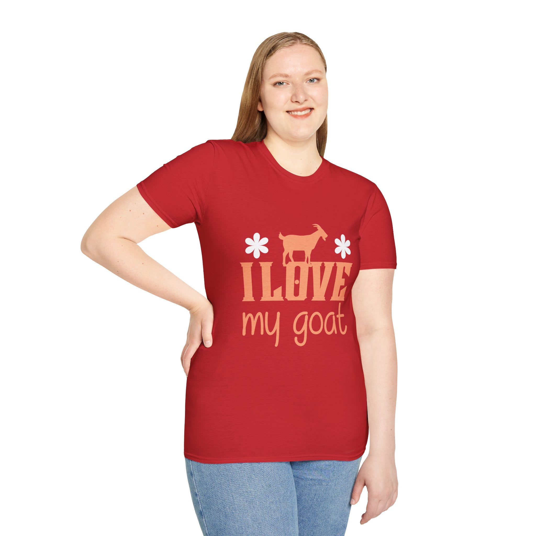 I Love My Goat Cute Unisex T-Shirt | Goat Lover Farm Life Graphic Tee