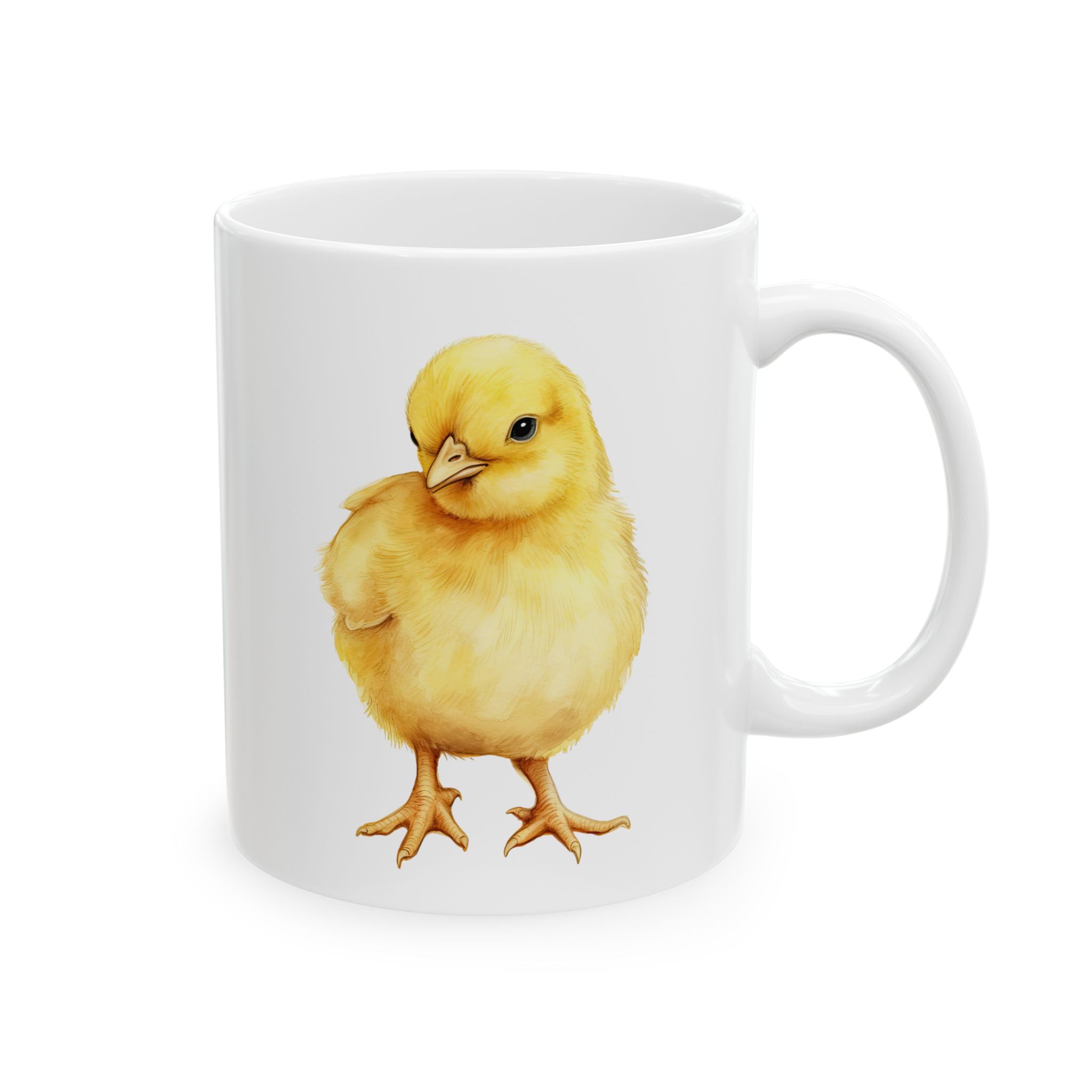 Baby Chick Ceramic Mug – Cute Chicken Coffee Cup, Farm Homestead Mug, Chick Lover Gift (11oz, 15oz)