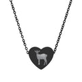 Goat Heart Necklace – Goat Lover Jewelry, Rose Gold Farmhouse Necklace, Homestead Goat Gift