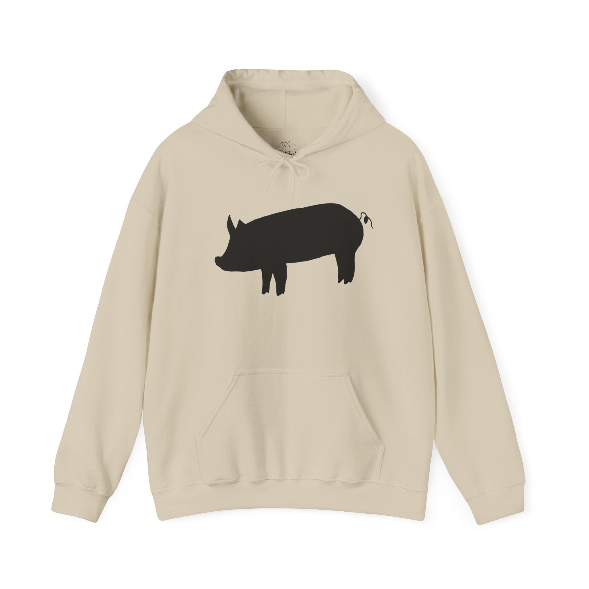Pig Silhouette Hoodie – Farm Life Sweatshirt, Pig Lover Pullover, Homestead Hoodie, Mini Pig Apparel, Farm Animal Hoodie, Country Living Unisex Hoodie