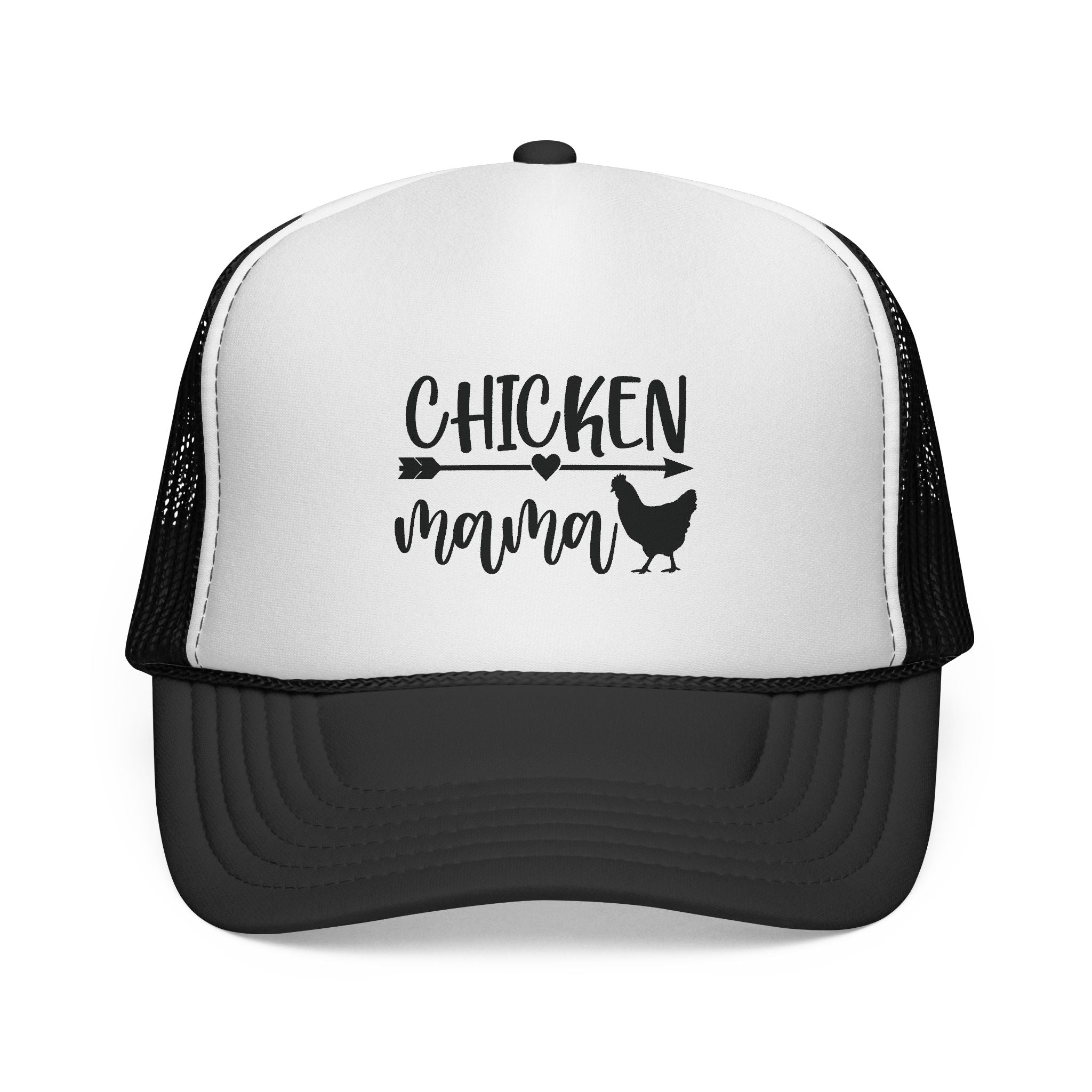 Chicken Mama Trucker Hat – Farm Mom Hat, Backyard Chicken Keeper Cap, Funny Homestead Poultry Hat
