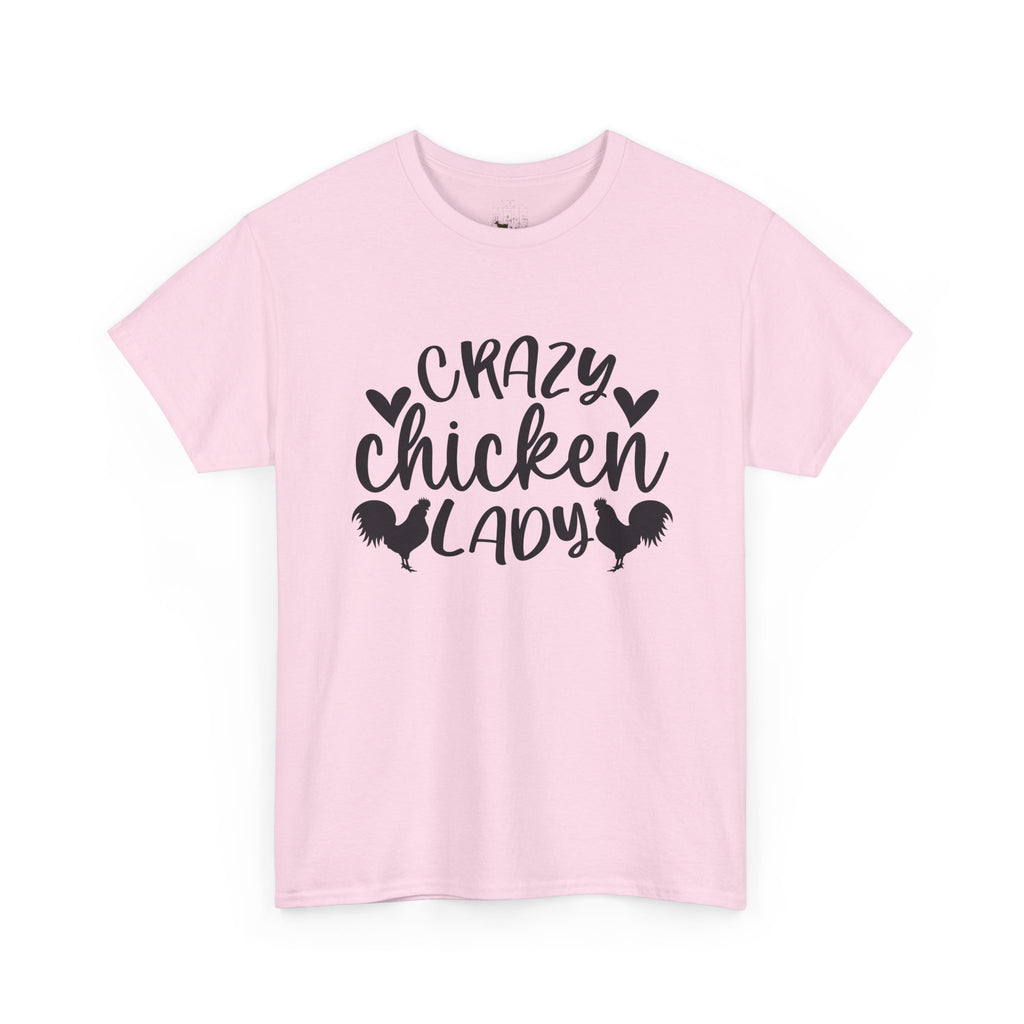 Crazy Chicken Lady T-Shirt – Funny Chicken Mom Tee, Farmhouse Homestead Chicken Lover Shirt, Unisex Gildan 5000