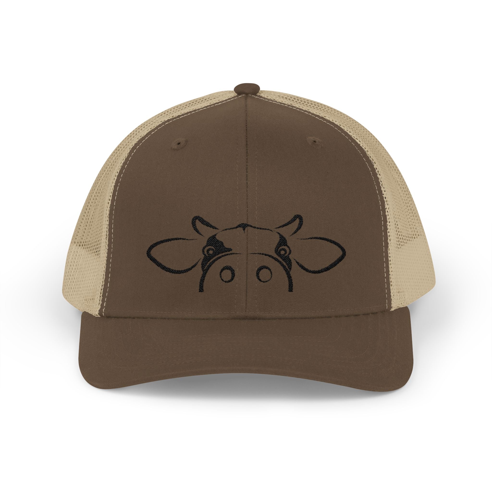 Peekaboo Cow Pink Trucker Hat – Cute Farm Snapback Cap, Cow Lover Hat, Farm Girl Mesh Hat, Country Cottagecore Hat