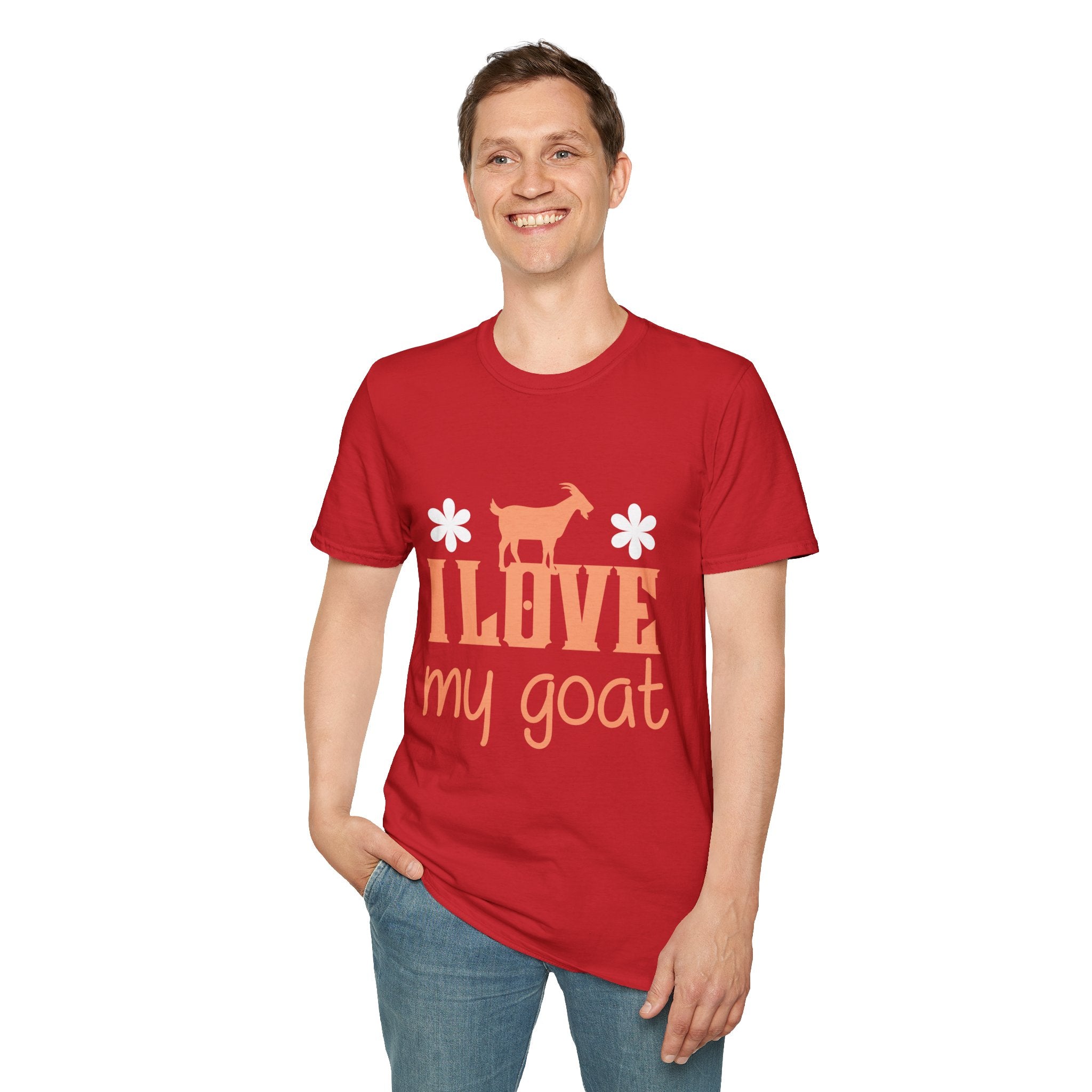 I Love My Goat Cute Unisex T-Shirt | Goat Lover Farm Life Graphic Tee