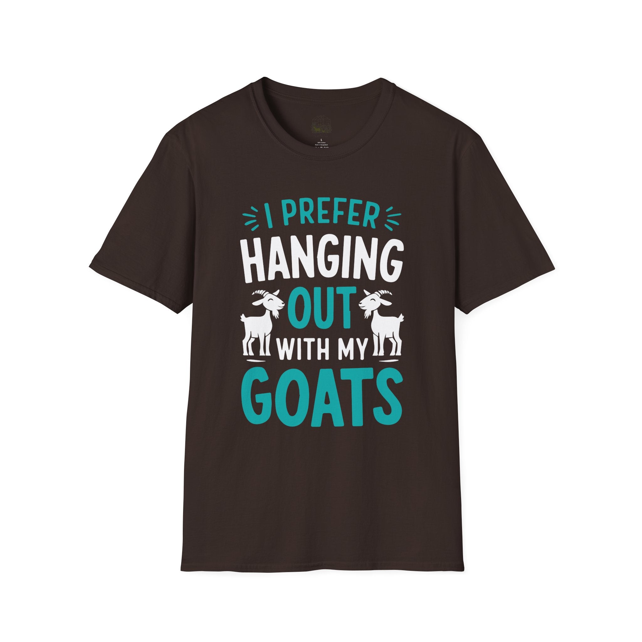 I Prefer Hanging Out With My Goats Funny Unisex T-Shirt | Goat Lover Farm Life Tee
