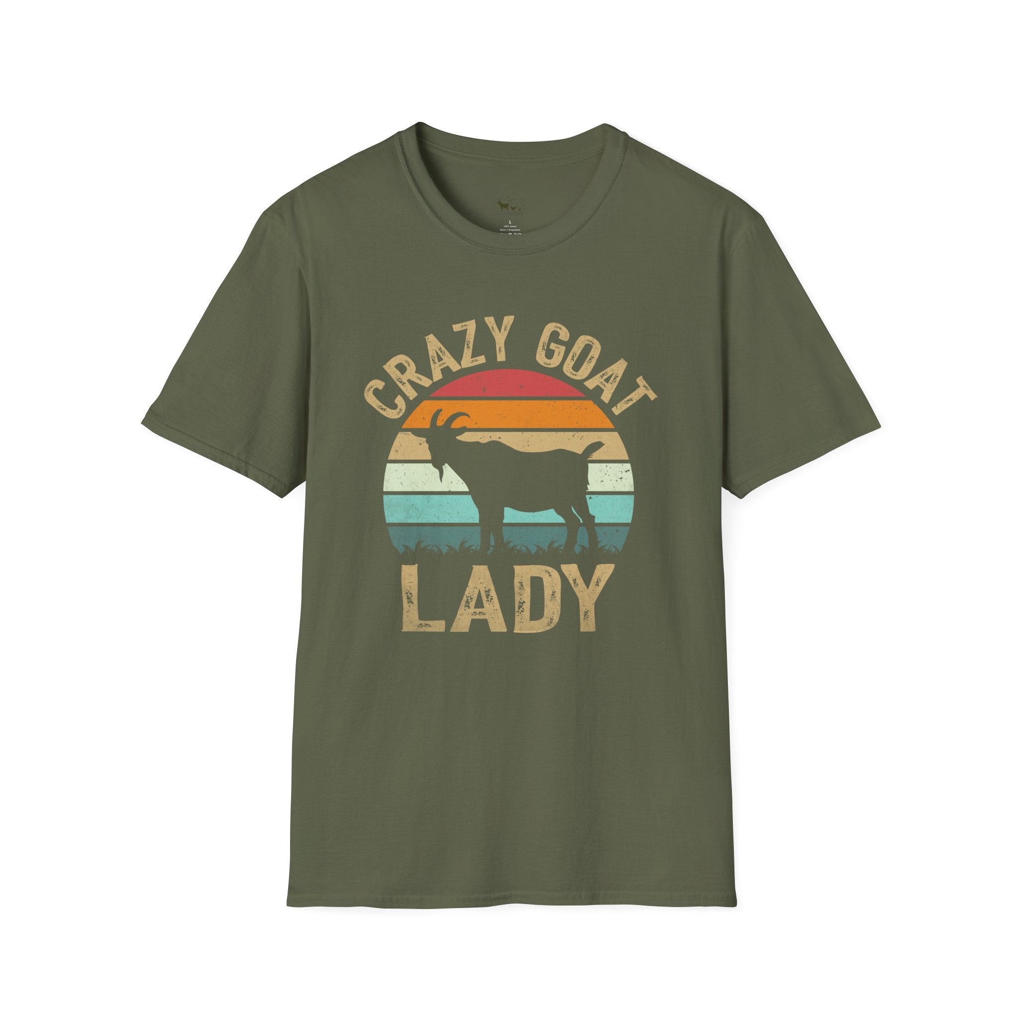 Crazy Goat Lady Vintage Unisex T-Shirt | Funny Goat Lover Farm Life Tee
