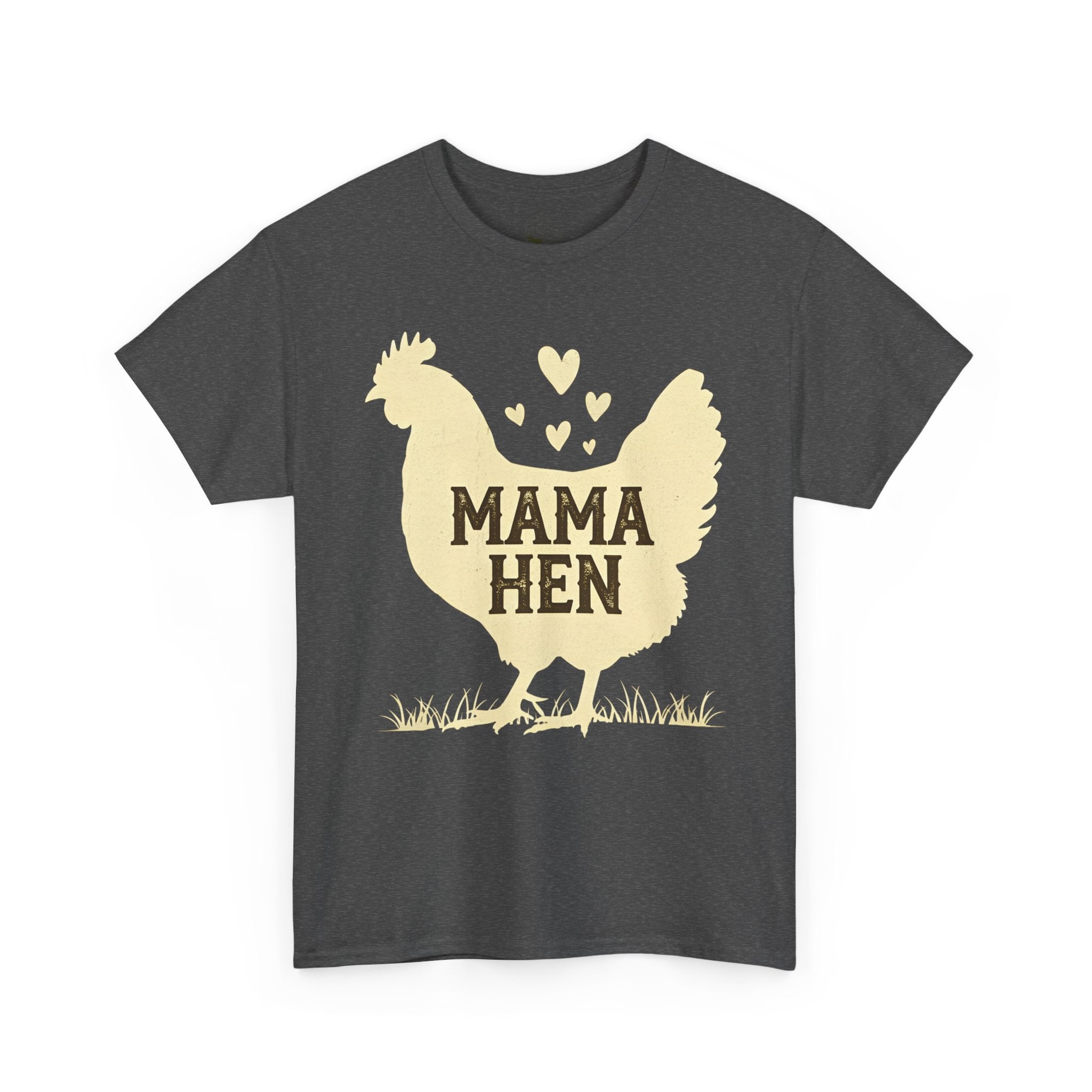 Mama Hen T-Shirt – Chicken Mom Tee, Minimalist Farmhouse Chicken Shirt, Unisex Gildan 5000