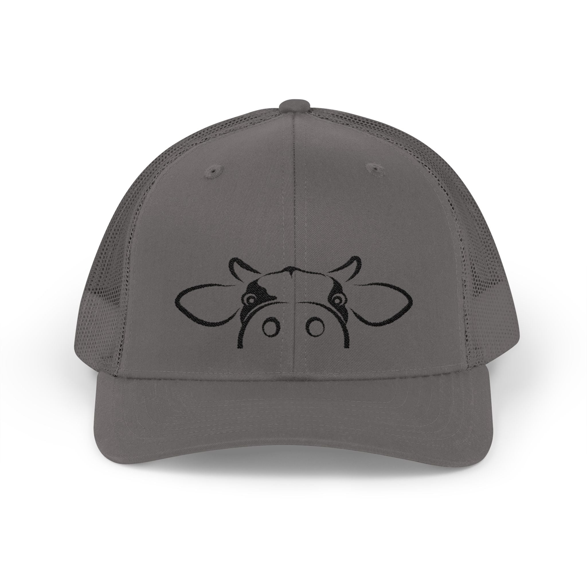 Peekaboo Cow Pink Trucker Hat – Cute Farm Snapback Cap, Cow Lover Hat, Farm Girl Mesh Hat, Country Cottagecore Hat
