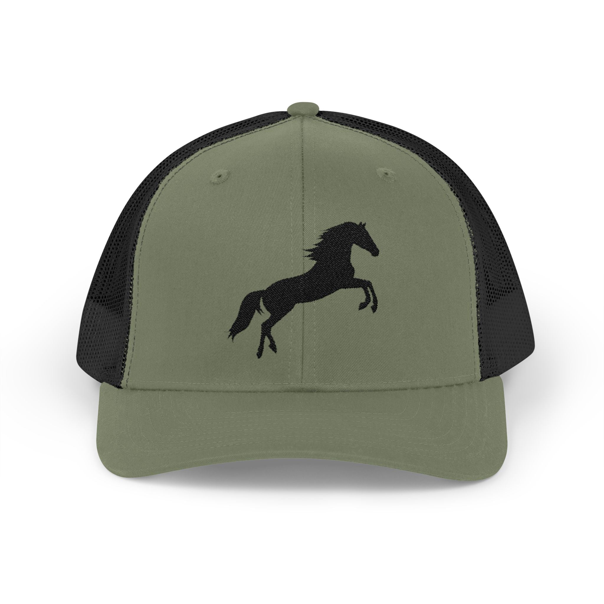 Rearing Horse Trucker Hat | Western Equestrian Mesh Snapback Cap | Rustic Ranch Horse Lover Hat | Farm Life Country Cowboy Cap