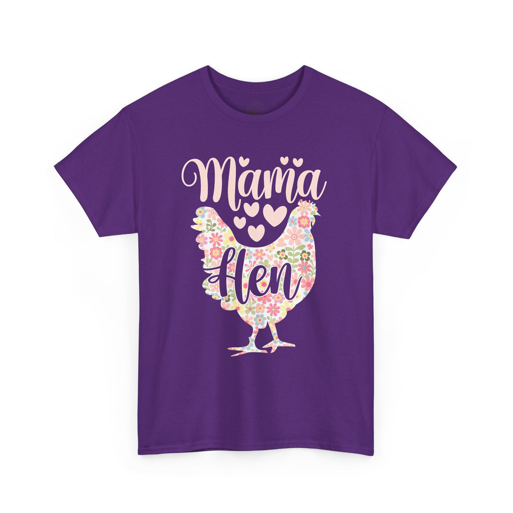 Mama Hen T-Shirt – Chicken Mom Tee, Minimalist Farmhouse Chicken Shirt, Unisex Gildan 5000