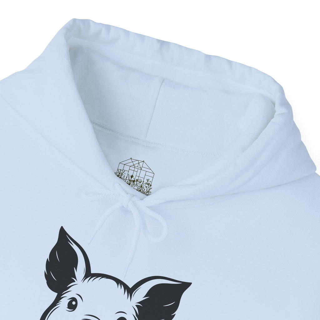 Peeking Pig Hoodie – Cute Pig Pullover Sweatshirt, Pig Lover Hoodie, Farm Life Hoodie, Mini Pig Apparel, Homestead Hoodie, Farm Animal Hoodie, Country Living Unisex Hoodie