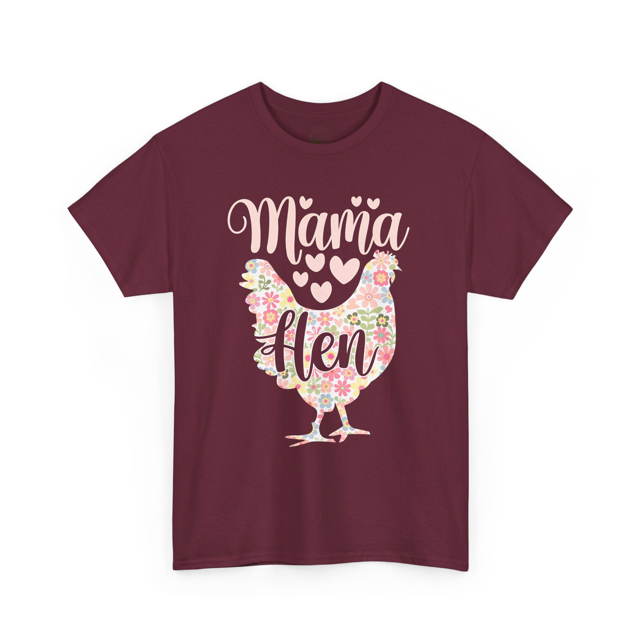Mama Hen T-Shirt – Chicken Mom Tee, Minimalist Farmhouse Chicken Shirt, Unisex Gildan 5000