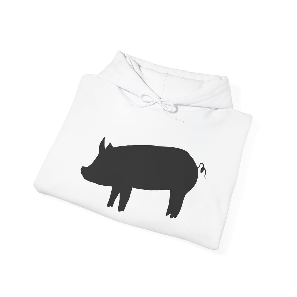 Pig Silhouette Hoodie – Farm Life Sweatshirt, Pig Lover Pullover, Homestead Hoodie, Mini Pig Apparel, Farm Animal Hoodie, Country Living Unisex Hoodie
